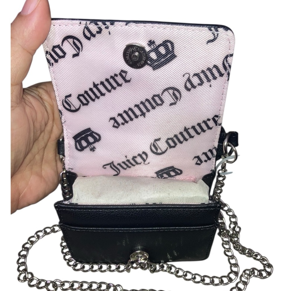 NEW $42 Juicy Couture All That Glitters Black Crossbody Bag - Picture 6 of 8